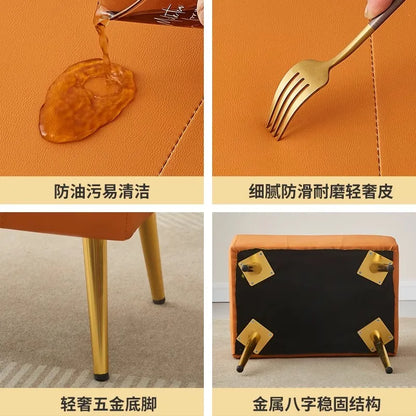 Shoe changing stool   leather   comfortable    anti slip plus wear resistant   stable four corners    good resilience    extra s