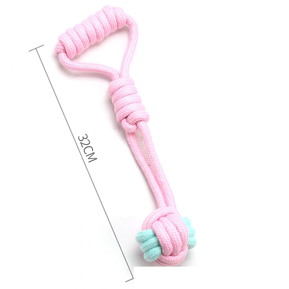 1pc Pet Dog Toys for Large Small Dogs Toy Interactive Cotton Rope Mini Dog Toys Ball for Dogs  Accessories Toothbrush Chew Puppy