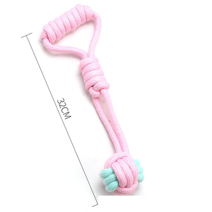 1pc Pet Dog Toys for Large Small Dogs Toy Interactive Cotton Rope Mini Dog Toys Ball for Dogs  Accessories Toothbrush Chew Puppy