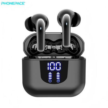 Bluetooth 5.4 In Ear Wireless Earbuds HiFi Stereo Sound Noise Reduction Digital Display Earphone For Daily & Gaming Use
