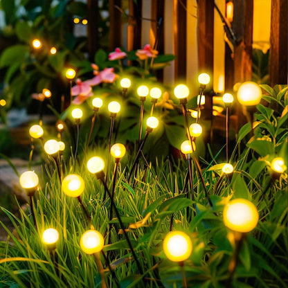 Solar Firefly Lights Outdoor Waterproof LED Solar Garden Lights for Yard Patio Landscape Outside Decorations Light