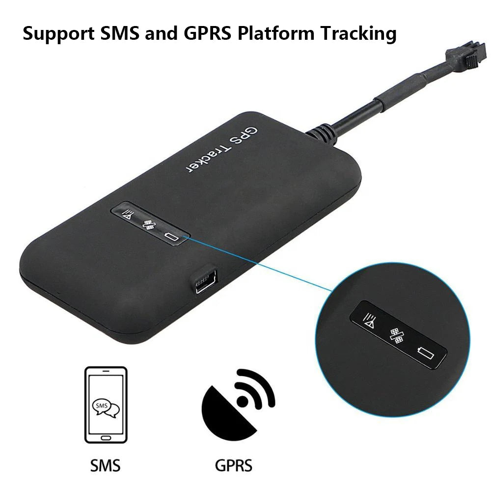 Car/Motorcycle Real-time GPS Tracker Tracking Locator Device GPRS GSM Anti-Theft For Truck Bicycle Car Accessories