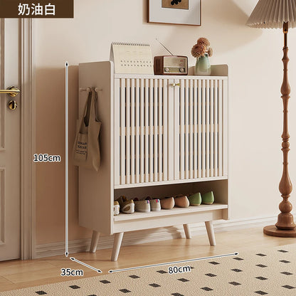 Slippers Storage Shoe Shelf College Dorm Essentials Modern Vertical Organizer Shoe Cabinet Wooden Muebles Entrance Furniture