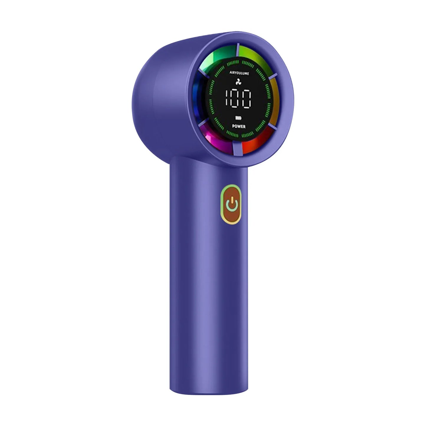 Portable Handheld Fan MINI  USB Rechargeable Mini Fan With Digital Display Screen Small Electric Fan for Outdoor Camping