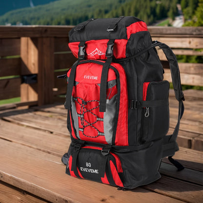 80L Waterproof Hiking Camping Backpack Trekking Bag Rucksack Large Capacity Travel Backpack Men Outdoor Sport Mountaineering Bag