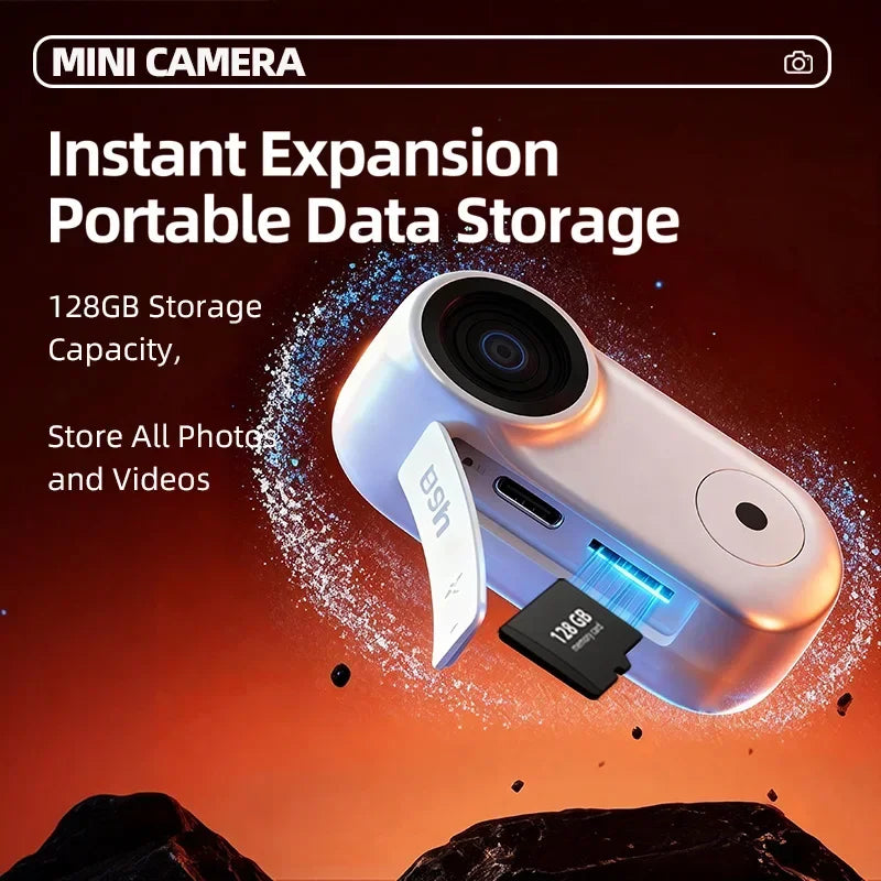 Lenovo Portable Mini Action Camera 4K HD Thumb POV Camera Body Cam Wearable Helmet Recorder Magnetic Pocket Sports Camera
