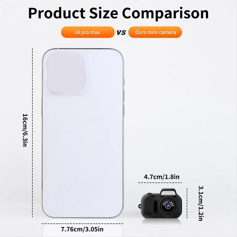 Mini Camera Indoor Home 1080P HD Portable Small Mini Camera Video Recorder Mini Action Camera Outdoor Sport Pocket Cam