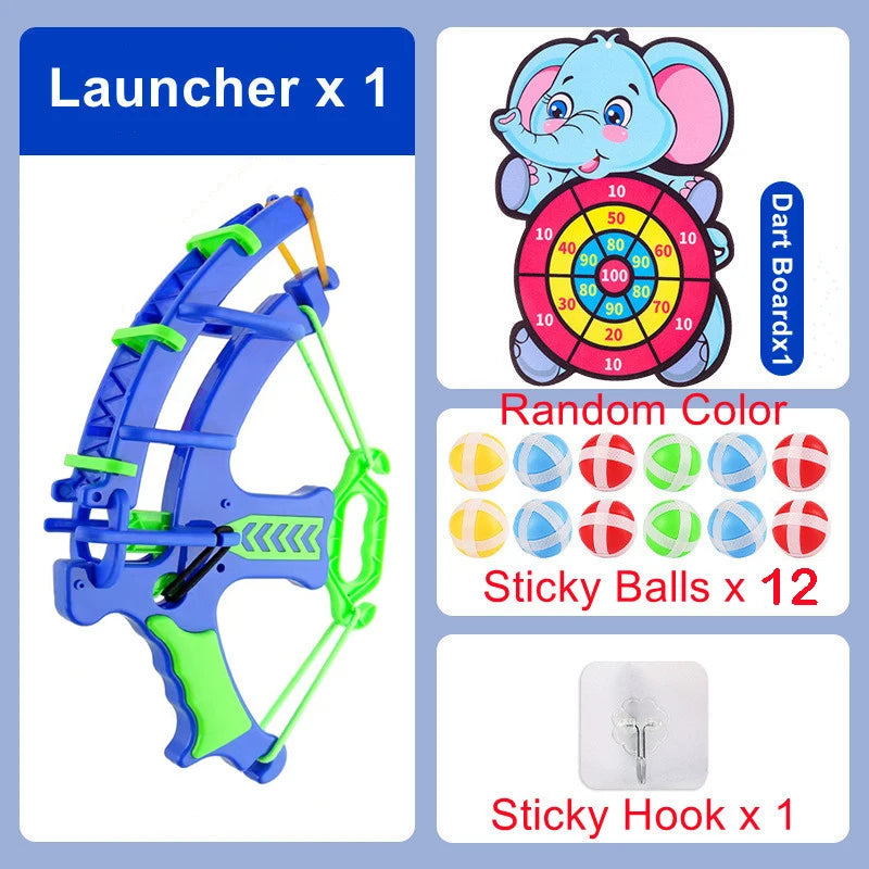 Sticky Ball Dartboard Montessori Throw Sport Slingshot Target Animal Dinosaur Sports Toys Educational Indoor Outdoor Game