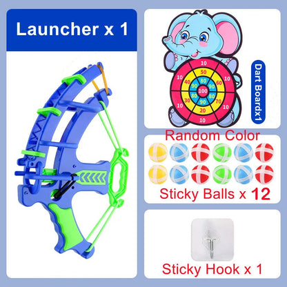 Sticky Ball Dartboard Montessori Throw Sport Slingshot Target Animal Dinosaur Sports Toys Educational Indoor Outdoor Game