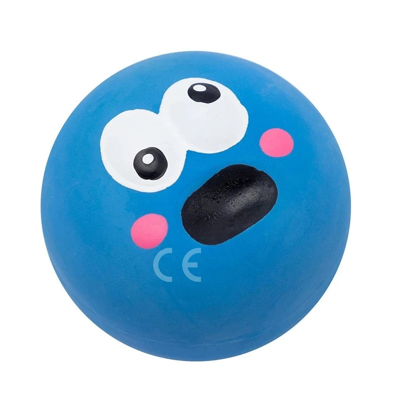 Pet Squeaky Toys Pet Ball Toys Dog Chewing Rubber Ball Cleaning Tooth Dog Chew Toy For Dogs Bite Resistant Sounder Pet Supplies