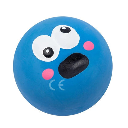 Pet Squeaky Toys Pet Ball Toys Dog Chewing Rubber Ball Cleaning Tooth Dog Chew Toy For Dogs Bite Resistant Sounder Pet Supplies