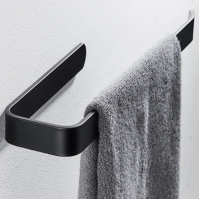 Towels Rack Space Aluminum Without Drilling Self-Adhesive Bathroom Towels Tissue Paper Storage Holder for Kitchen Batchroom
