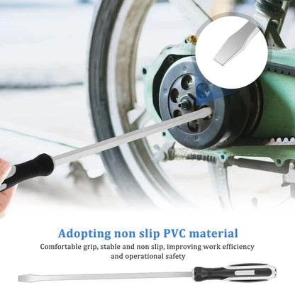 Extra Long Demolition Screwdriver 22 Inch Chrome Vanadium Steel Heavy Duty Slotted For Car Repair Tool Set