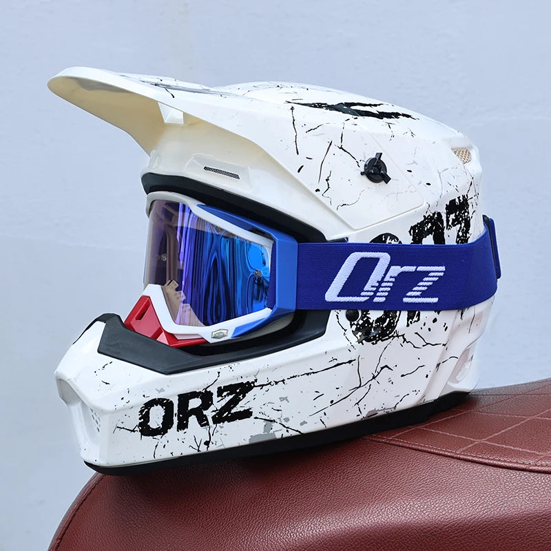 903-Motorcycle off-road helmet, fully covered electric vehicle, pulling full helmet, mountain downhill, all season