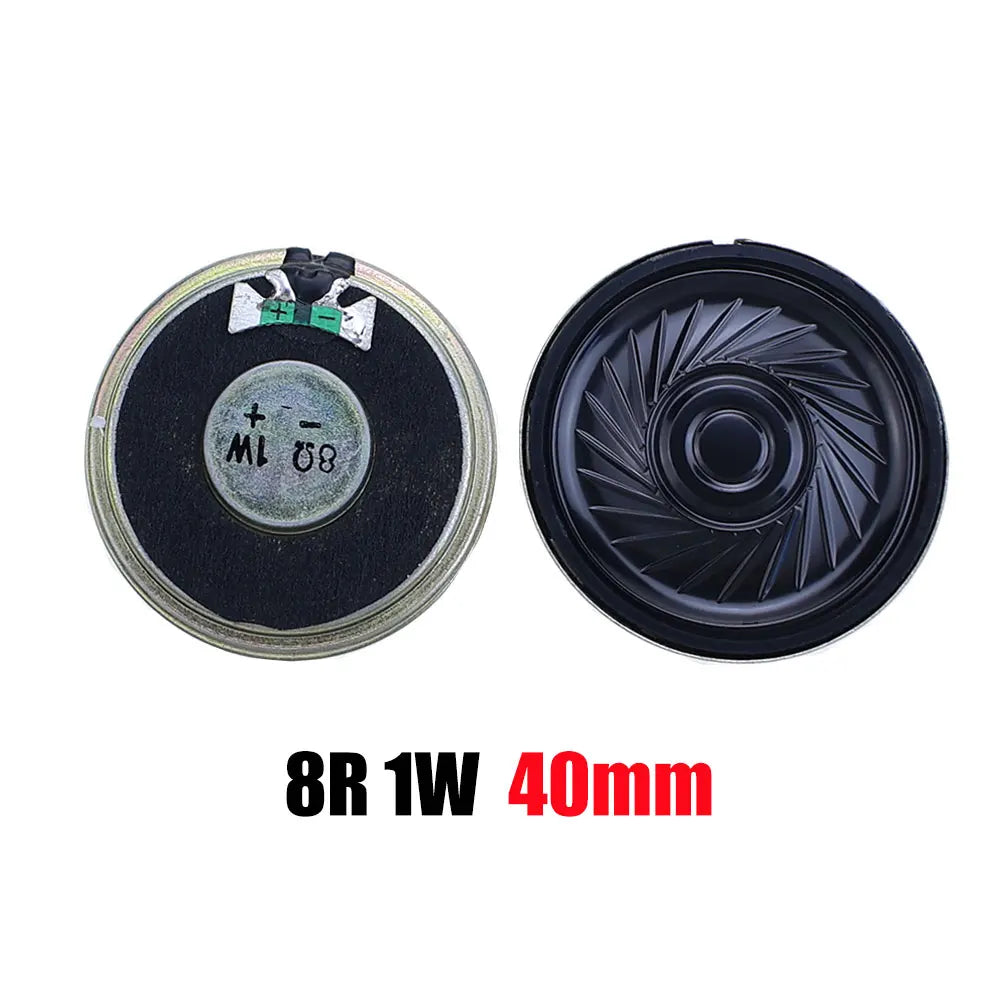 2PCS 8R 32R 0.5W 1W 2W Mini Speaker 8 Ohm 32 Ohm Loud Speaker Diameter 20mm 23mm 26mm 28mm 30mm 32mm 36mm 40mm 45mm Loudspeaker