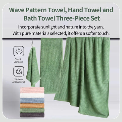 Bamboo Fiber Towels Sets Home Bath Towels for Adults Face Towel Thick Absorbent Luxury Bathroom Towels Hand Towels Quick Drying