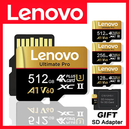 Original Lenovo Micro 16GB 512GB 256GB 128GB 32GB 64GB 16GB Large Capacity 100MB/s UHS-I Class10 for Camera Surveillance Devices