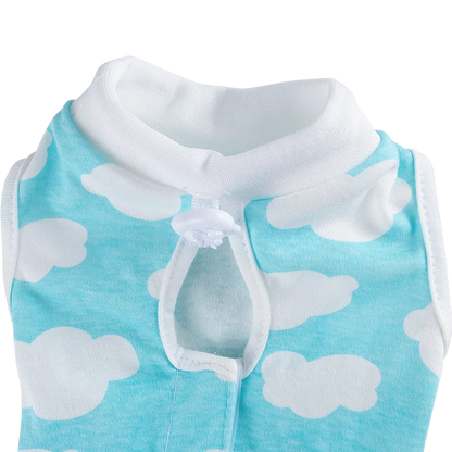 Animal Print Cat Anti-lick Sterilization Suit Pure Cotton Pet Vest Clothes for Puppy Cat Weaning Suit Surgery Recovery Clothing