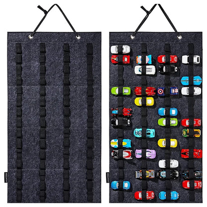 Hanging Organizer For Wall Mount Display Case Large Capacity Storage Box Bags Hold Up Toy Matchbox Cars Kids Gift