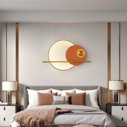 Modern bedroom bedside wall lamp living room sofa TV background wall decorative lamp Scandinavian light luxury designer mural li