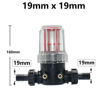 Transparent 60 Mesh Fine Filtration Water Filter With 20mm, 25mm Barbed Agriculture Tools Garden Irrigation Filter 1 Pcs