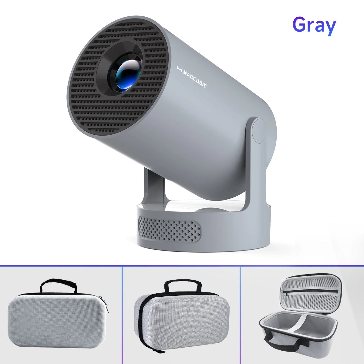 Magcubic Projector Android 14 8K 1280*720P HY300 Pro + Dual Wifi 290ANSI 180°flexible BT5.0 Cinema Outdoor Portable Projector