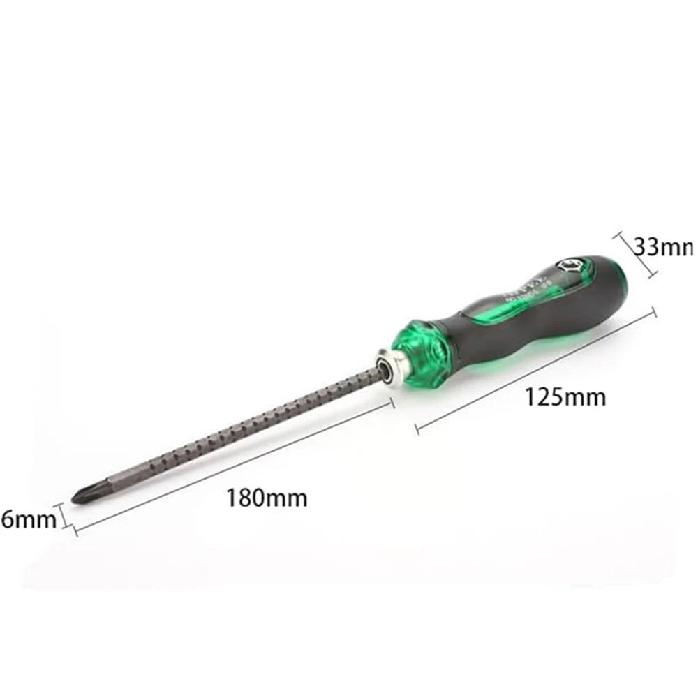 Multipurpose Telescopic Adjustable Magnetic Cross Screwdriver Non-Slip Household Repair Tool