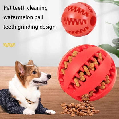 Silicone Pet Dog Toy Ball Interactive Bite-resistant Chew Toy for Small Dogs Tooth Cleaning Elasticity Ball Pet Products 5cm