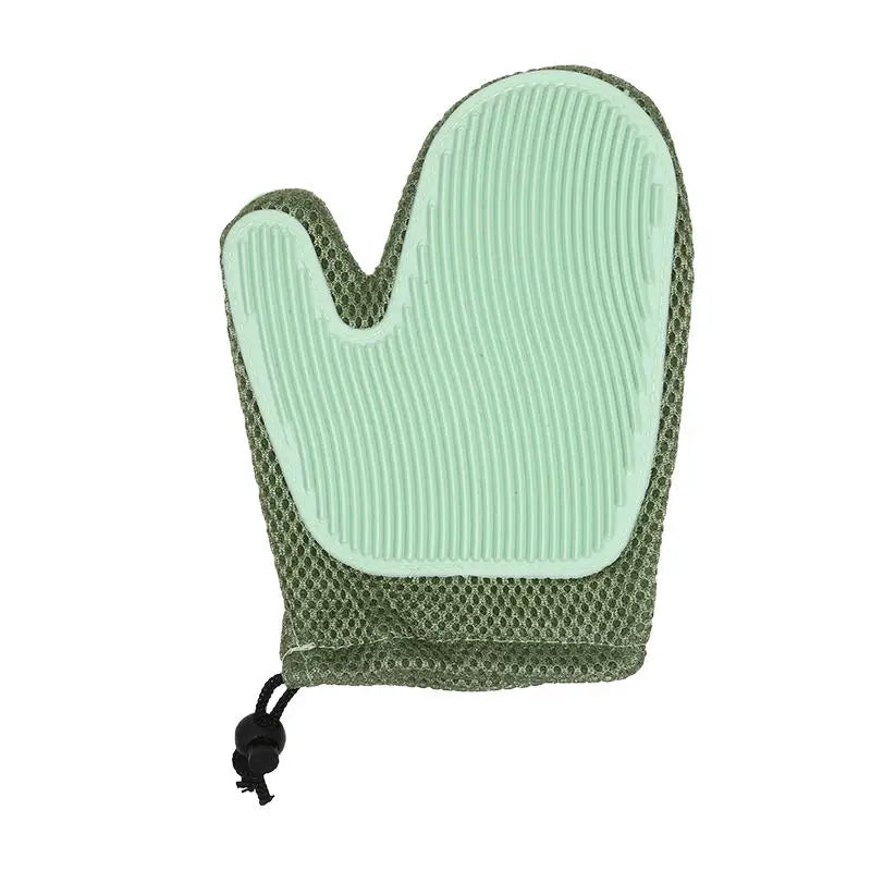 Pet Grooming Glove Efficient Cat Dog Hair Remover Gentle Massage Tool Double Sided Brush Stress Free Easy Hand Wash Remover Glov