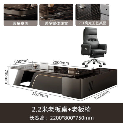 Space Saving Modern Office Desk Storage Executive Computer Office Desk Minimalist Lshaped Escritorio Oficina Office Furniture