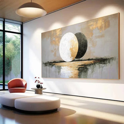 1pc Frameless Canvas Painting  Abstract On Canvas Image Scenery Of The Old Neighborhood Mural Top Wall Art Picture Decor Living
