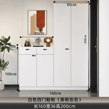 Shoe Storage Cabinet Wood Entryway Storage Store Organizer Display Rack Shelves Retail Display Rack Shelves for Retail Store