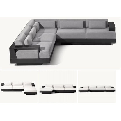 Metal Furniture Villa Leisure Sofas Patio Outdoor Furniture Wholesale High End Patio Outdoor Garden Sofa Sets