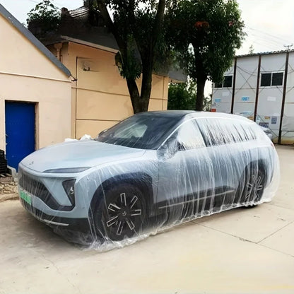 1 Transparent Car Cover - Waterproof, Dustproof, Rainproof for All Vehicles