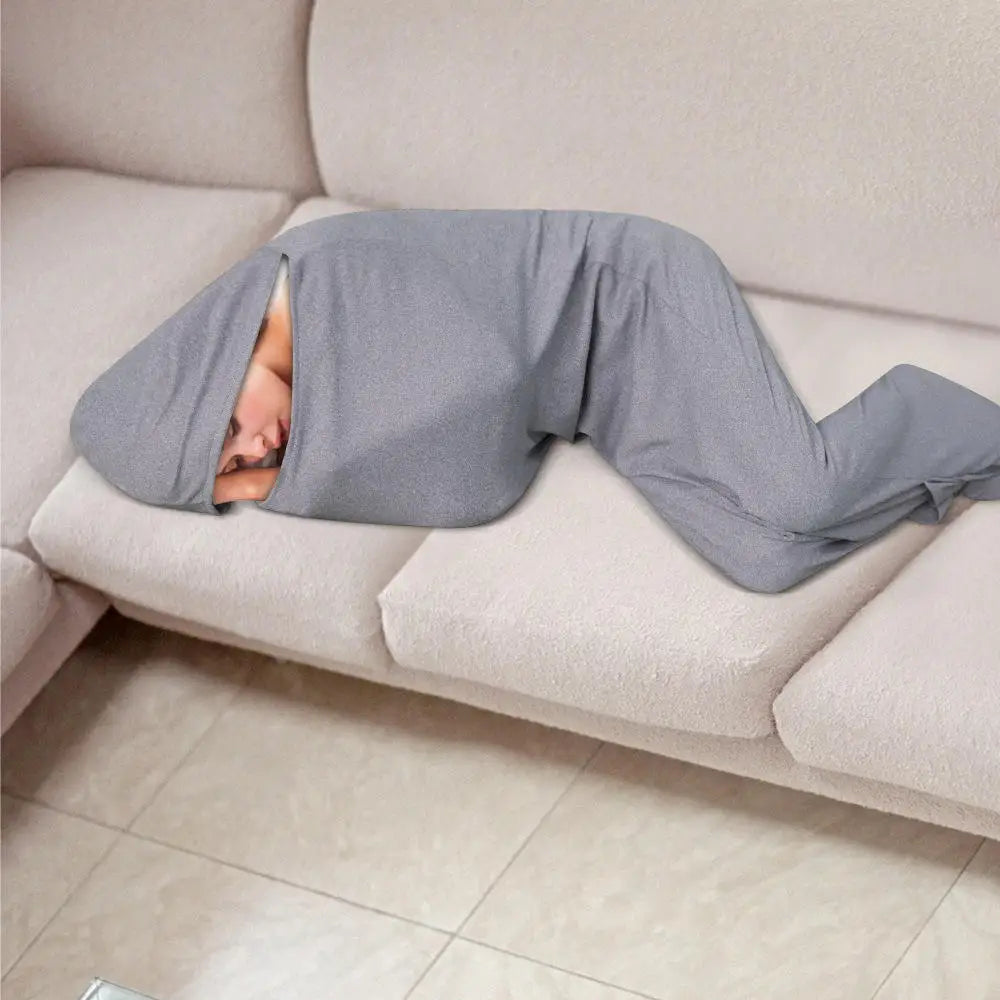 140-185cm Portable Comfortable Stretch Sleeping Bag Travel Compression Blanket Camping Sleeping Bag Lunchtime Sleeping Bag