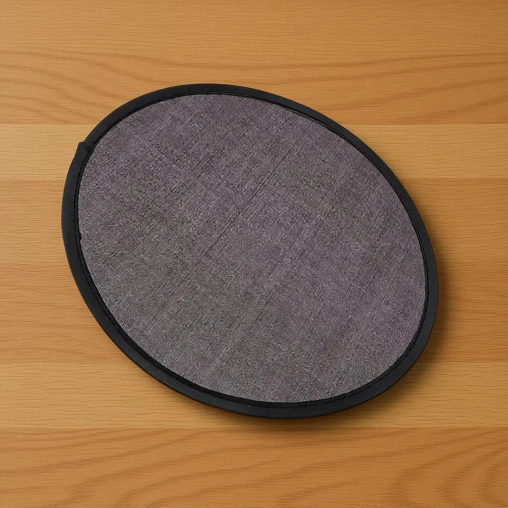 Foldable Round Handheld Fan Summer Portable Circular Fan Quiet Cool for Dancing Performance Festival Travel Outdoor Use