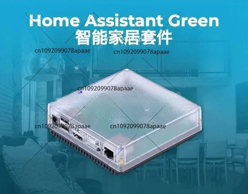 Smart Home Gateway Hub for Home Assistant, Green Wireless Smart Home Controller, IoT Central Server