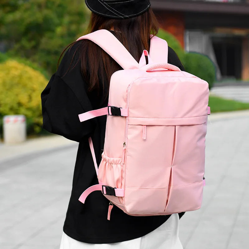 Europe and the United States leisure backpack travel large-capacity travel backpack independent shoe bin computer bag