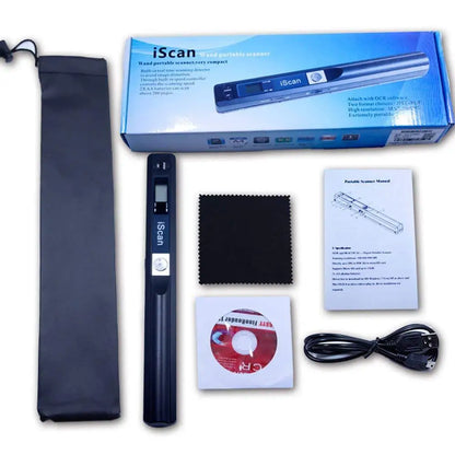 Portable Handheld Mini Scanner iScan A4 900DPI HD Scanner for School Home Business Scan Color Photos Document Support JPG/PDF