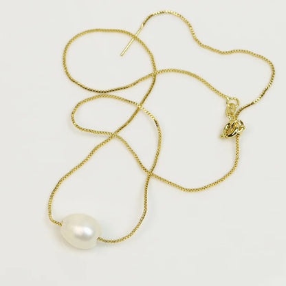 10 Pcs Box Chain Necklace Natural Pearls pendant necklace  long necklace Elegant jewelry Women necklace 90088
