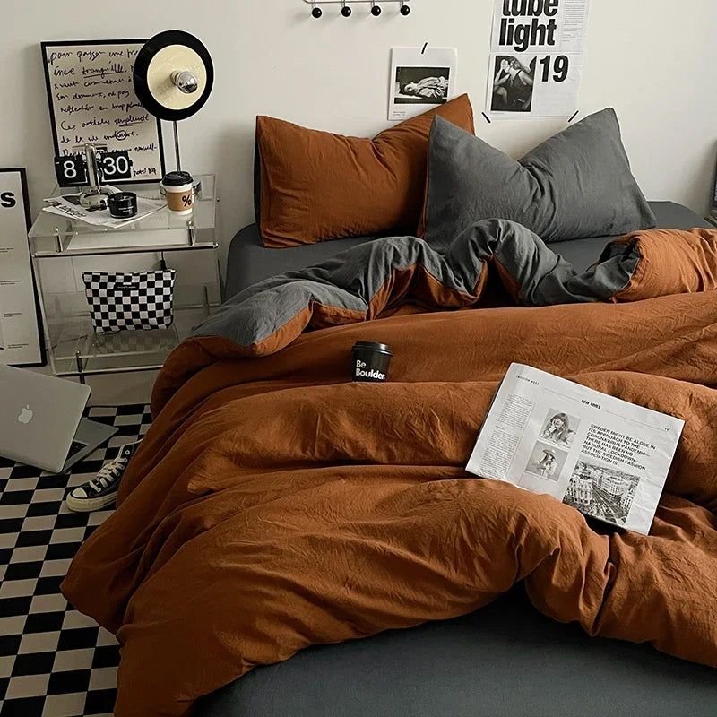 Bedding Comforter sets Duvet Cover bedsheets set with pillowcase Bedding Linens Set for Queen/King Bed edredones de cama
