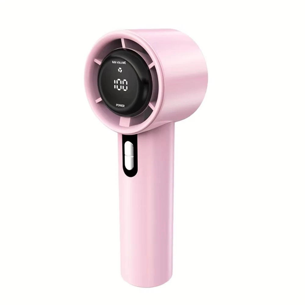 Portable Hand held Fan USB Rechargeable Mini Personal Fan with 1-100 Speed Settings Quiet Operation for Travel Office & Outdoor