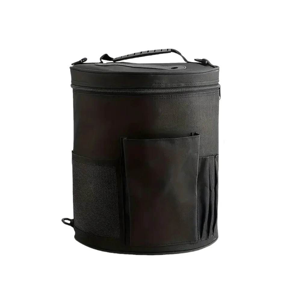 Knitting Tool Storage Bag Yarn Crochet Organizer Tote Bag Large Capacity Portable with Front Yarn Needles Hooks Pocket