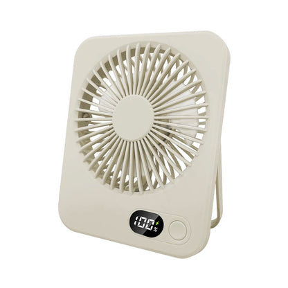 Mini Portable Fan USB Desk Fan Rechargeable Table Fan Small Wall Mounted Ceiling Fan 5 Speeds Powerful Wind Foldable Camping Fan