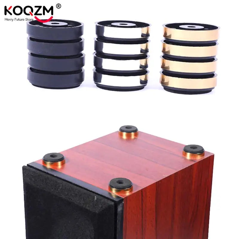 4pcs Speaker Spikes Stand Feets Audio Active Speakers Repair Parts Accessories DIY For Home Theater Sound System