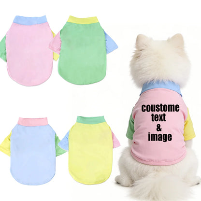 1 Pc Pet T-shirt  Fashionable Cartoon Bear Soft Breathable Dog Vest Cat Casual Clothes