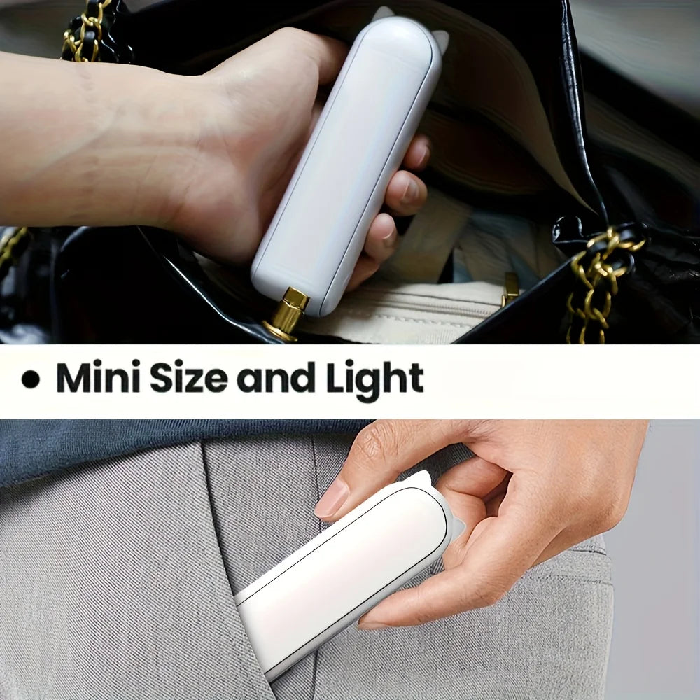 Portable Mini Handheld Fan Small Pocket Fan USB Rechargeable Battery Fan Folding Cooling USB Hand Fan with Power Bank