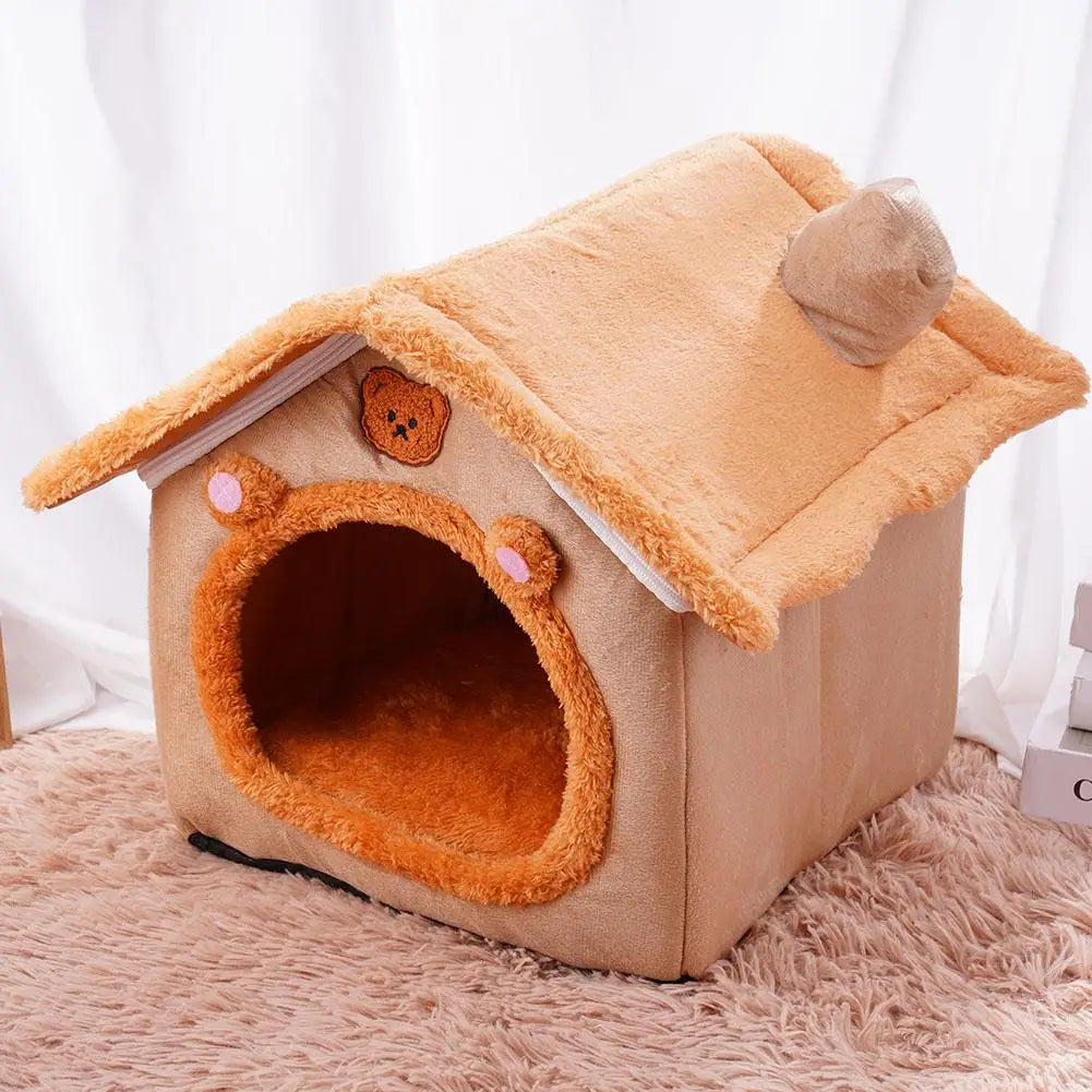 Ultra Soft Plush Pet Bed House Removable Washable Warm Kennel Mat Nest for Chihuahuas French Bulldog Cats Puppy Sleeping Bag