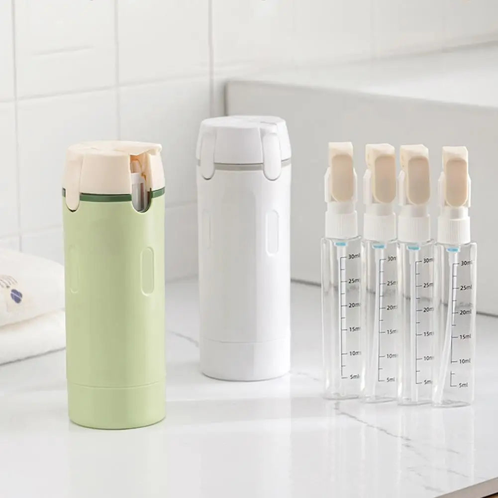 Travel Split Bottle Four In One Wash Bottle Portable Cosmetics Shampoo Storage Bottle Travel Fluid Container Portable Tool
