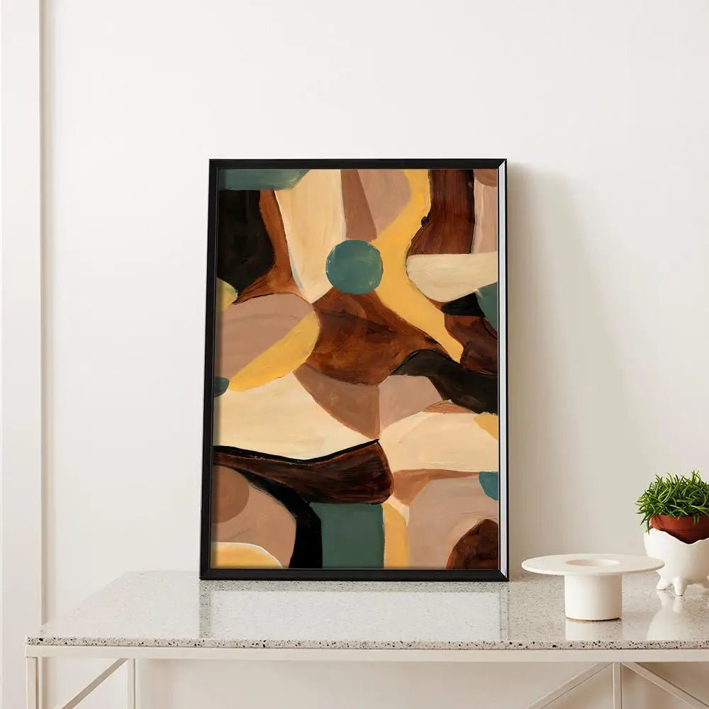 Shifting Sands Painting Calligraphy Canvas Wall Art Poster for Living Room Hallway Home Decor Modern Holiday Gift